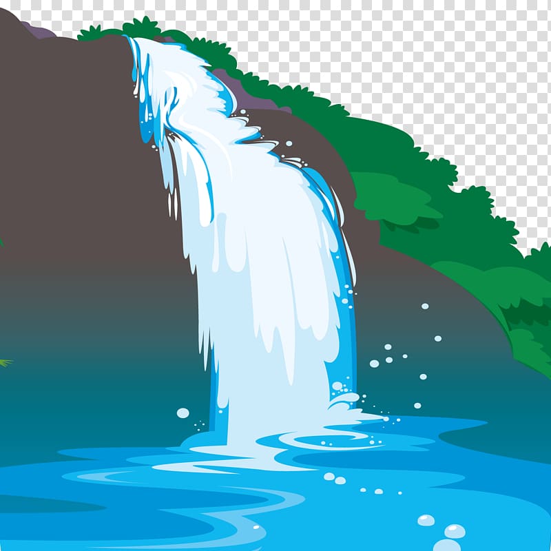 Waterfall Euclidean , Nice waterfall transparent background PNG clipart