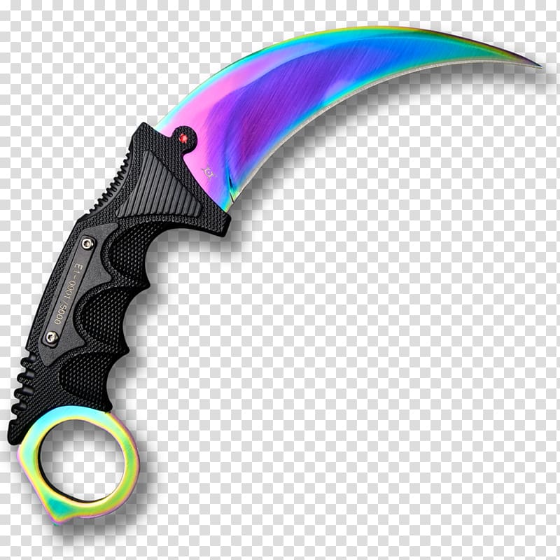 Counter-Strike: Global Offensive Knife Counter-Strike Online 2 Karambit Blade, knife transparent background PNG clipart
