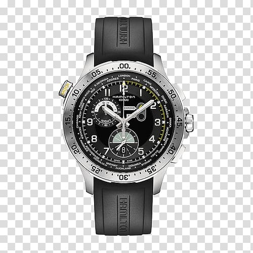 Hamilton Watch Company Watch strap Chronograph, 汉米尔顿卡 its Series Watch transparent background PNG clipart