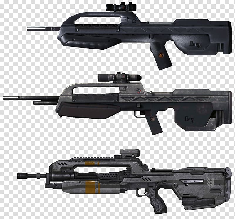Assault rifle Halo 2 Halo: Reach Halo 4 Halo 3, assault rifle transparent background PNG clipart