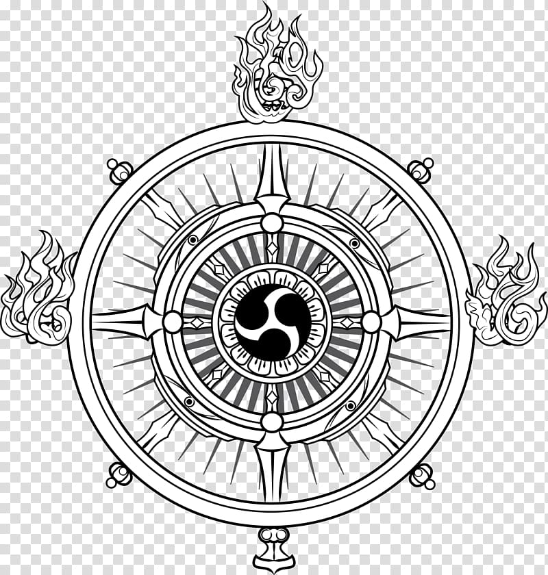 Buddhist symbolism Dharmachakra Tibetan Buddhism, Wheel of Dharma transparent background PNG clipart