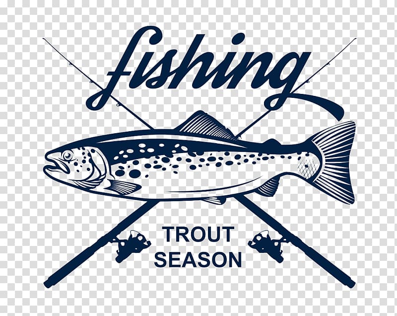 Trout illustration , Long fish with fishing rod transparent background PNG clipart