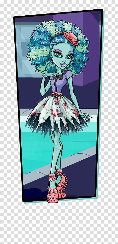 Monster High Doll Mattel Honey Island Swamp monster, honey background transparent background PNG clipart