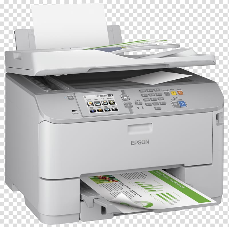 Multi-function printer Epson WorkForce Pro WF-5620 Epson WorkForce Pro WF-5690 Inkjet printing, printer transparent background PNG clipart