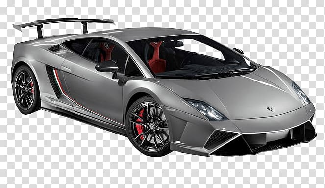 Silver Lamborghini Gallardo coupe, Grey Lamborghini transparent background  PNG clipart | HiClipart