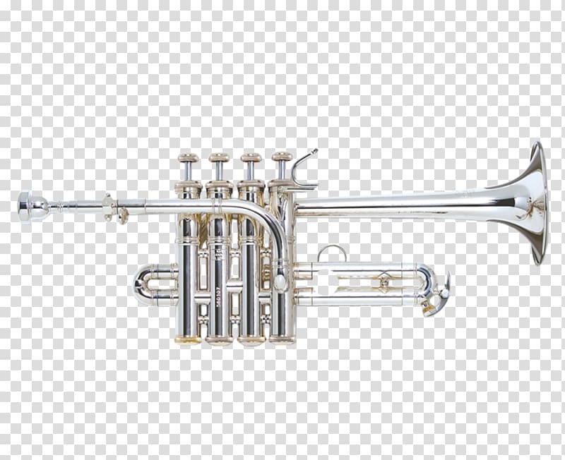 Piccolo trumpet Brass Instruments Musical Instruments, Trumpet transparent background PNG clipart