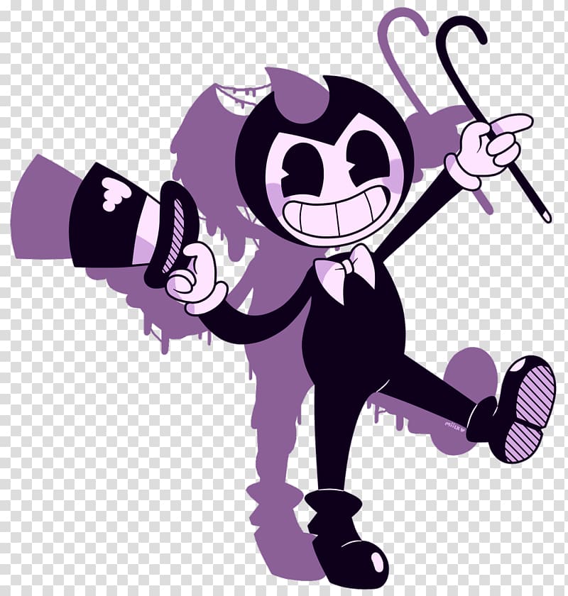 Bendy and the Ink Machine TheMeatly Games Fan art, inky transparent background PNG clipart
