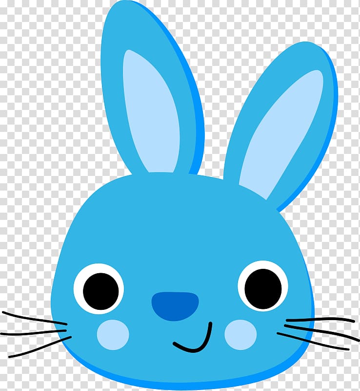 Easter Bunny Hare Rabbit Blue , Rabbit Free transparent background PNG clipart