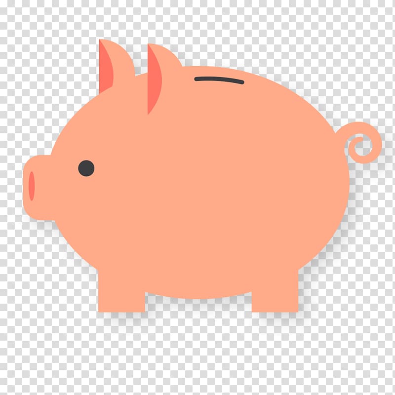 Domestic pig Piggy bank, Pale pink piggy bank transparent background PNG clipart