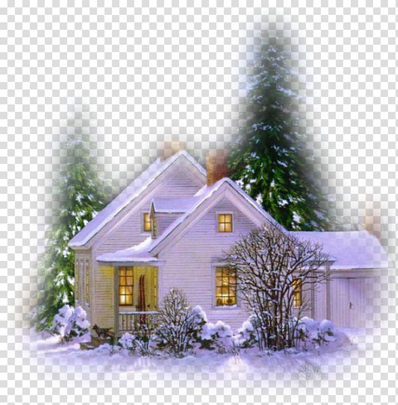Christmas Cottage Transparent Background Png Clipart Hiclipart