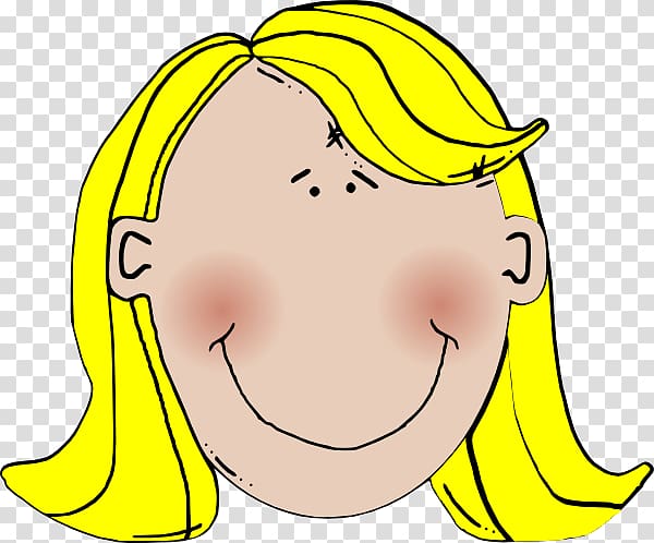 Woman Smiley Girl Face , Blonde Girl transparent background PNG clipart
