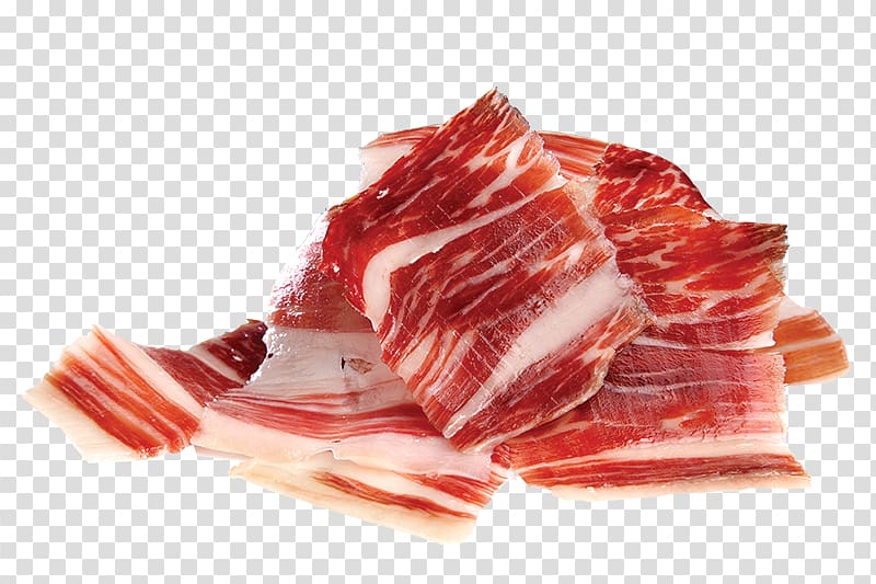 slice meat illustration, Tapas Ham Prosciutto Jamón serrano Jamón ibérico, Jamon transparent background PNG clipart