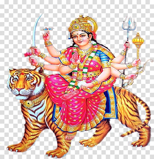 Mother Kushmanda Tiger Krishna Mahadeva, tiger transparent background PNG clipart