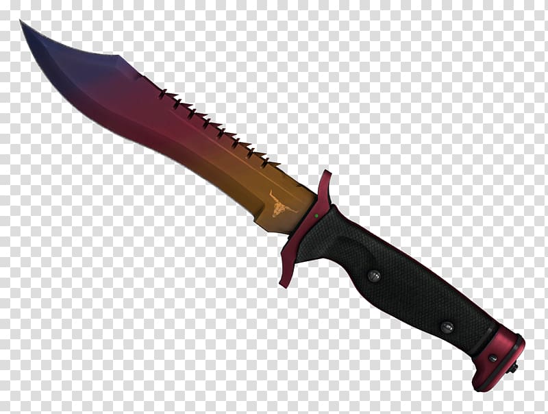 Bowie knife Counter-Strike: Global Offensive Weapon Hunting & Survival Knives, knife transparent background PNG clipart