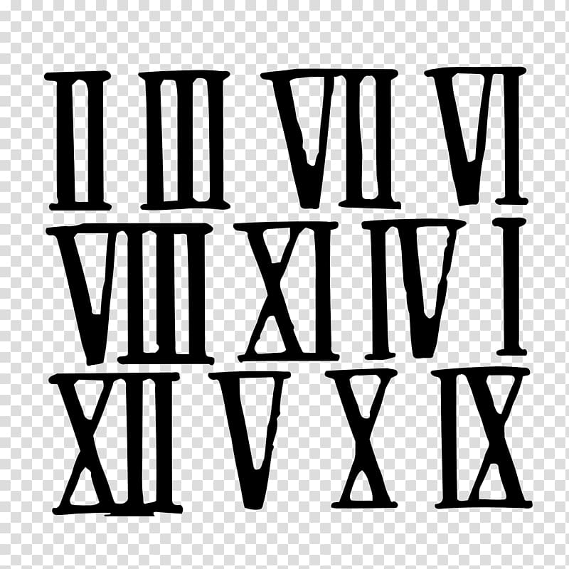 Ancient Rome Roman numerals Number Numerical digit Numeral system, Roman number transparent background PNG clipart