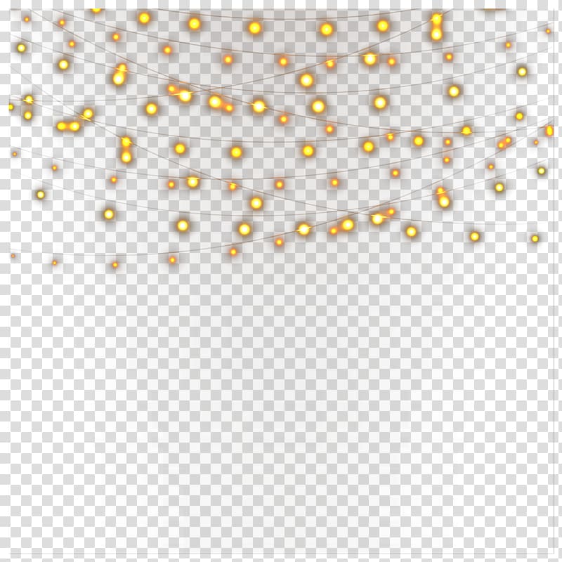 Light Yellow Nightscape Icon, Yellow night lights, string lights illustration transparent background PNG clipart