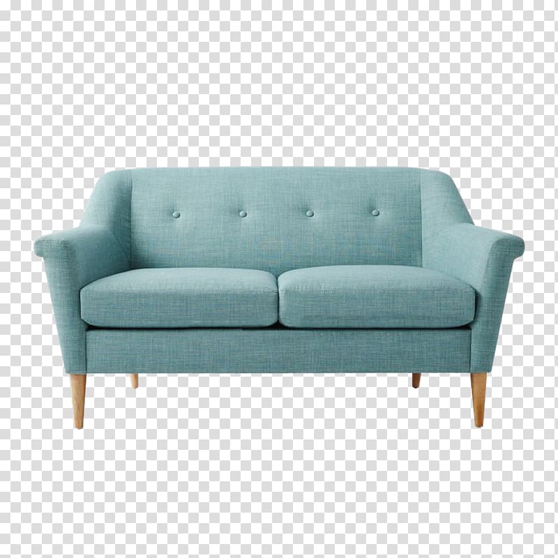 Scandinavia Couch Furniture Living room Sofa bed, retro sofa transparent background PNG clipart