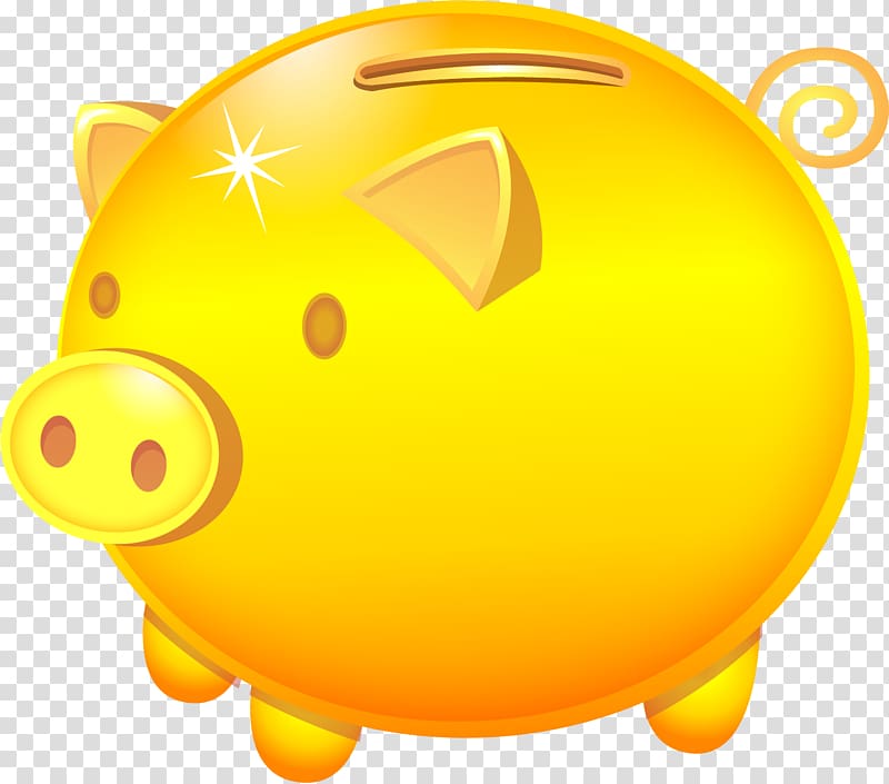 Domestic pig Piggy bank Money, Hand painted piggy bank transparent background PNG clipart