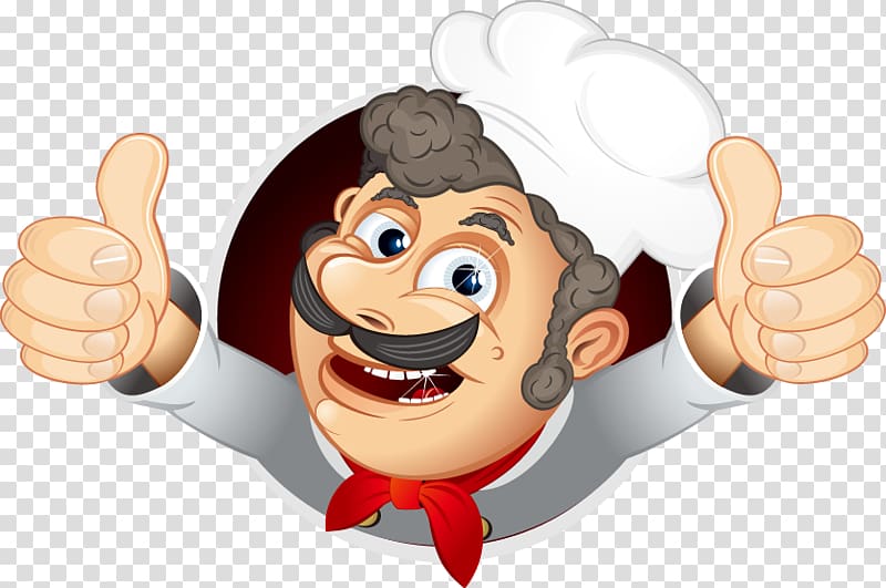 chef illustration, Chef Cooking Illustration, Hand-painted chef transparent background PNG clipart