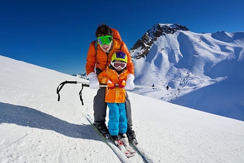 Skiing Father Ski School Ski resort Snowboarding, skiing transparent background PNG clipart