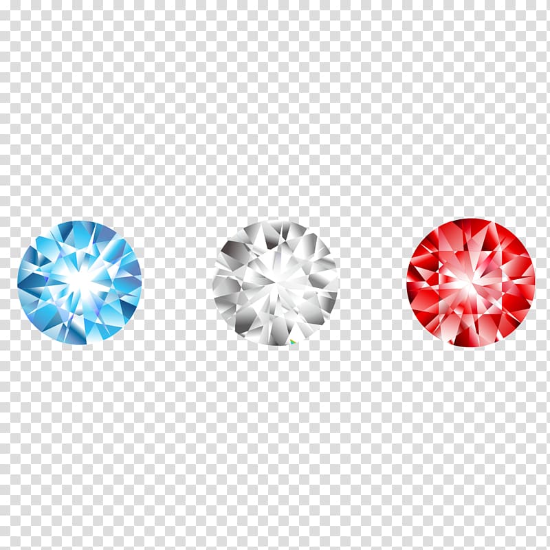 Gemstone Diamond Red White, Bright tri-color diamond gem transparent background PNG clipart