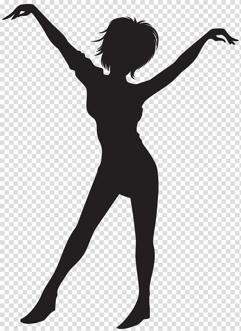 Silhouette Dance , Dancing Girl Silhouette transparent background PNG clipart