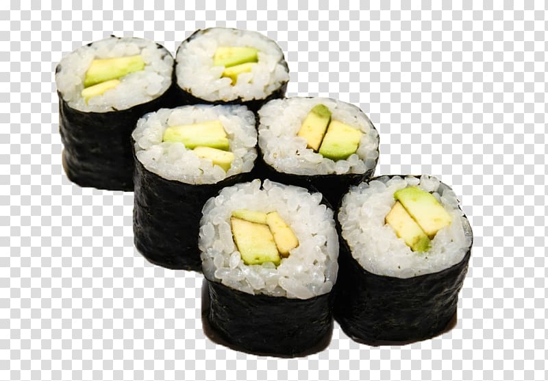 California roll Gimbap Sushi Makizushi Nori, sushi transparent