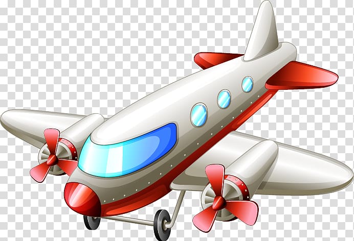 Airplane Aircraft Propeller Illustration, Exquisite cartoon helicopter transparent background PNG clipart