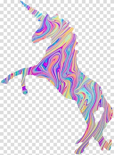 Unicorns! Unicorns! Sticker Oil spill T-shirt, unicorn transparent background PNG clipart