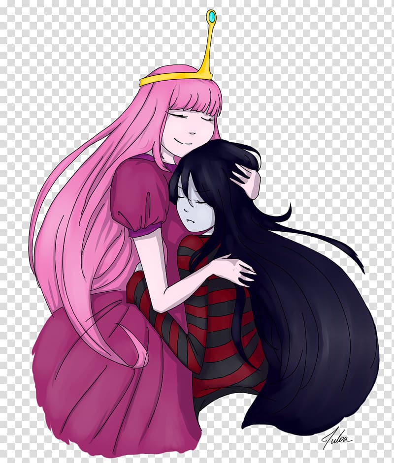 Digital art Marceline the Vampire Queen Fan art, princess hug transparent background PNG clipart