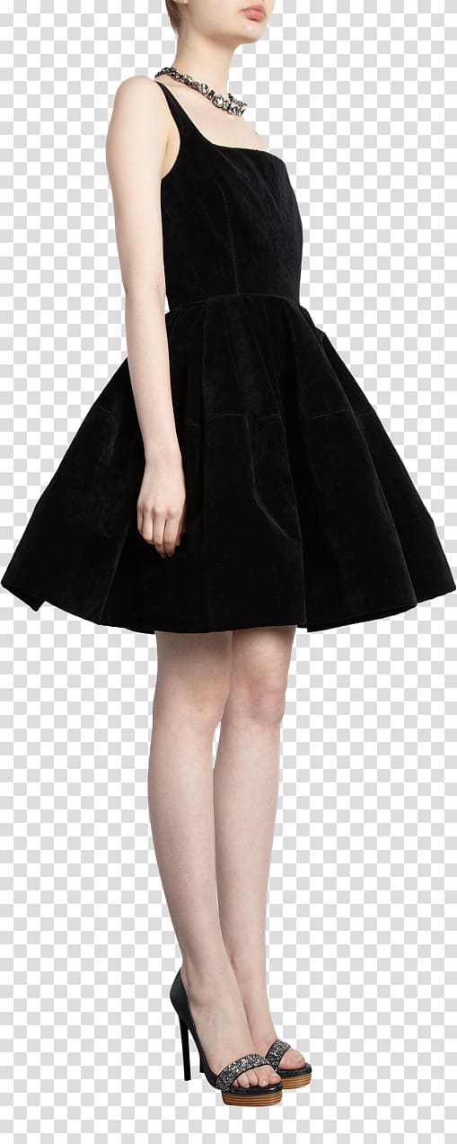 Little black dress Formal wear Skirt Velvet, dress transparent background PNG clipart