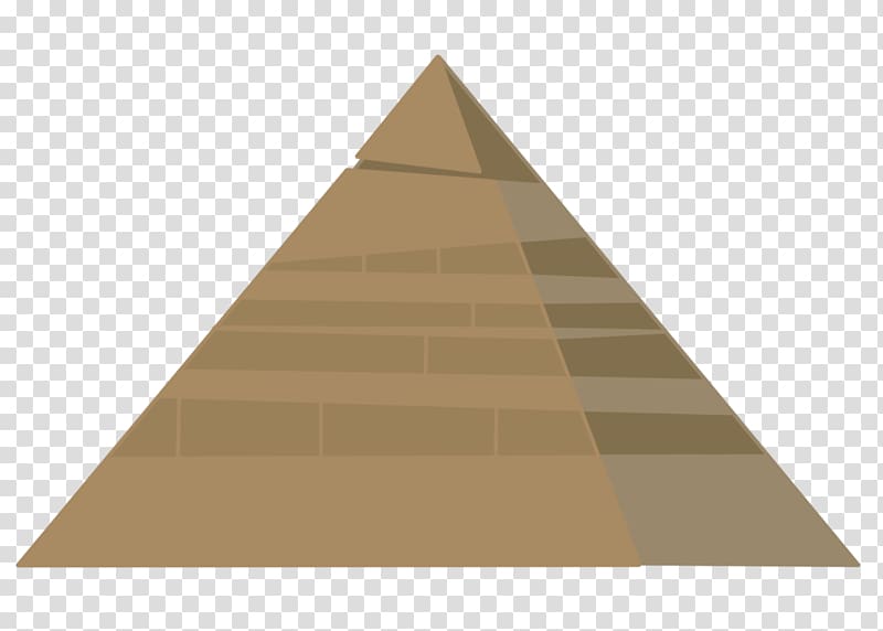 Triangle Pyramid Brown, cartoon pyramid transparent background PNG clipart