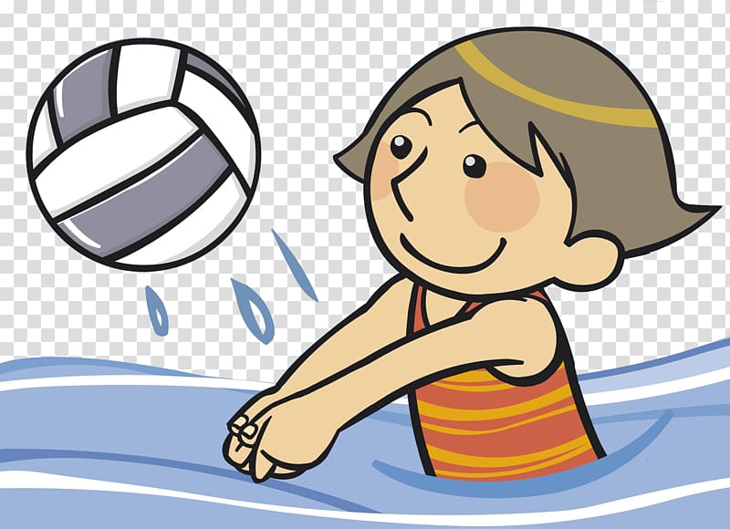 Volleyball Free Water volleyball Swimming, Water volleyball transparent background PNG clipart