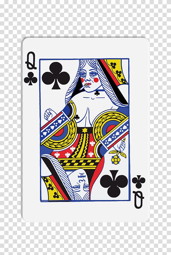Queen of clubs Playing card , queen transparent background PNG clipart