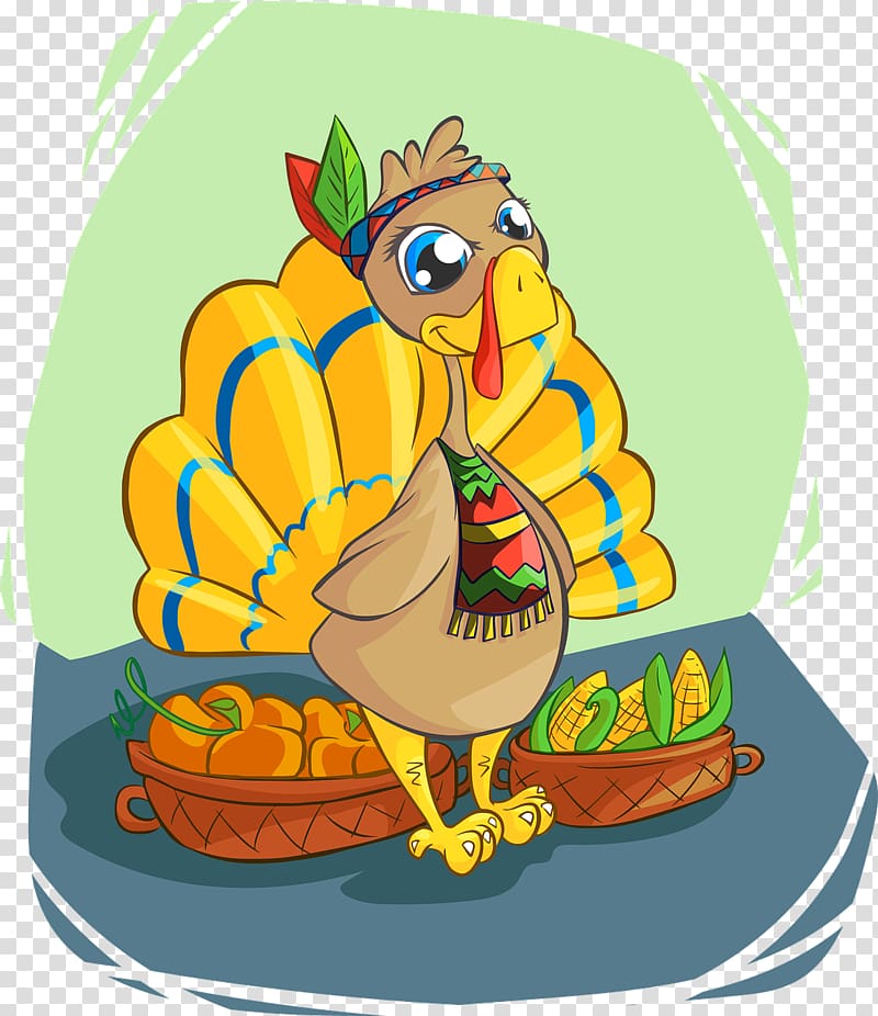 Turkey meat Thanksgiving Table tennis racket, Mirror cartoon transparent background PNG clipart