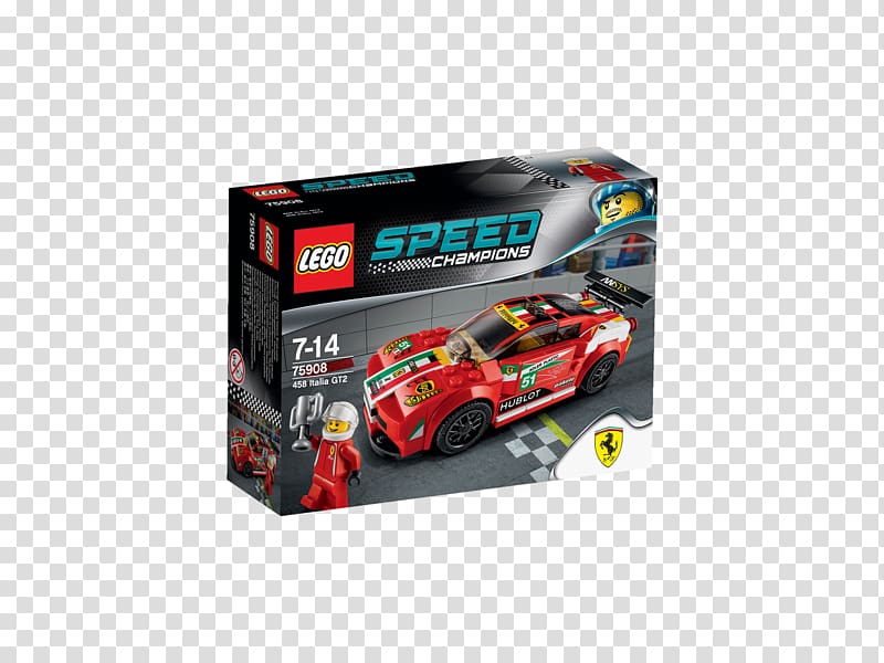 Ferrari 458 LaFerrari Car LEGO 75908 Speed Champions 458 Italia GT2, ferrari transparent background PNG clipart