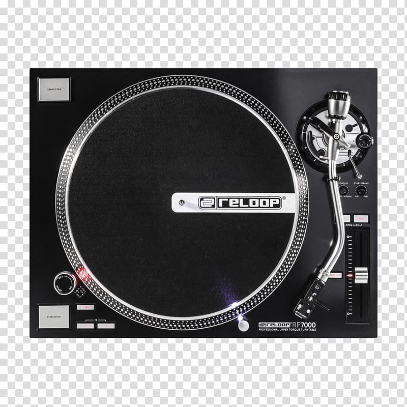 Turntablism Disc jockey Reloop RP-8000 Direct-drive turntable Phonograph record, Turntable transparent background PNG clipart