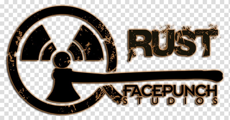 Rust Facepunch Studios Survival game Logo, rust texture transparent background PNG clipart
