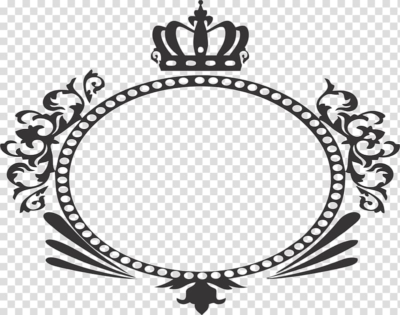 round black floral illustration, Coat of arms Monogram Convite, arabesco transparent background PNG clipart