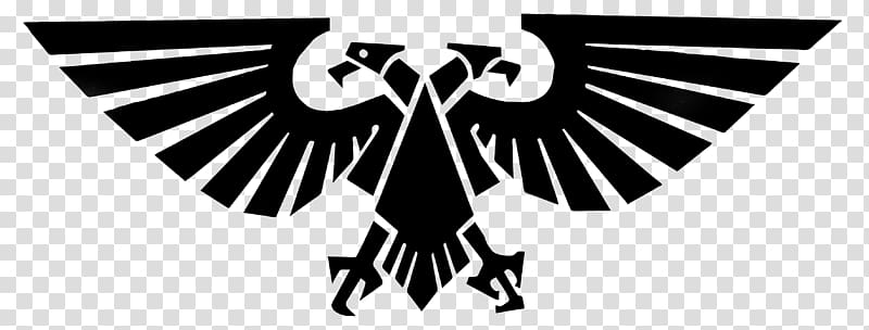 Warhammer 40,000: Dawn of War II Battlefleet Gothic Imperium, Eagle black logo , free transparent background PNG clipart