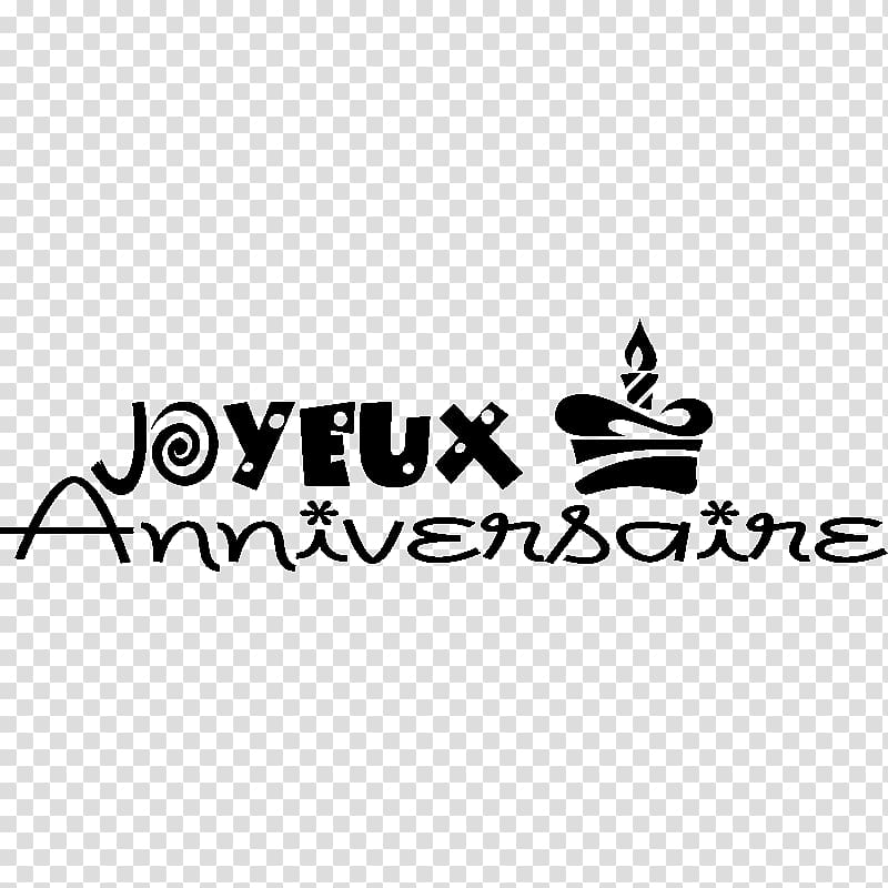Paper Sticker Birthday Room Wall decal, joyeux anniversaire transparent background PNG clipart