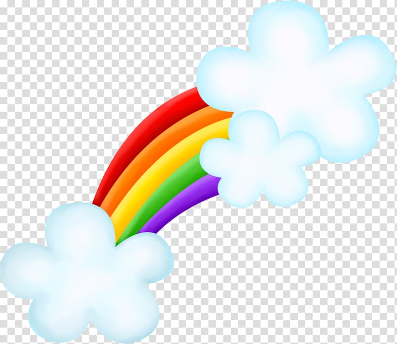 Rainbow Drawing , iridescent cloud transparent background PNG clipart