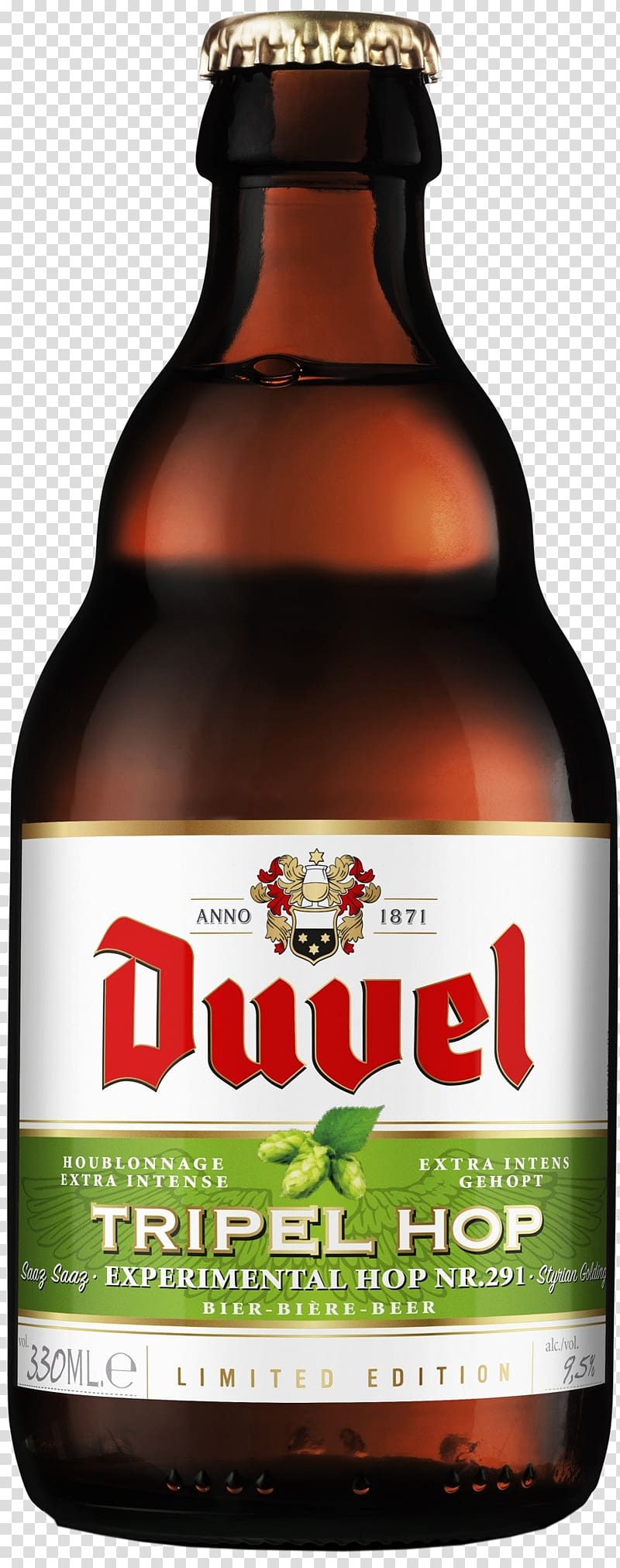 Duvel Moortgat Brewery Tripel Beer Lager Ale, beer transparent background PNG clipart