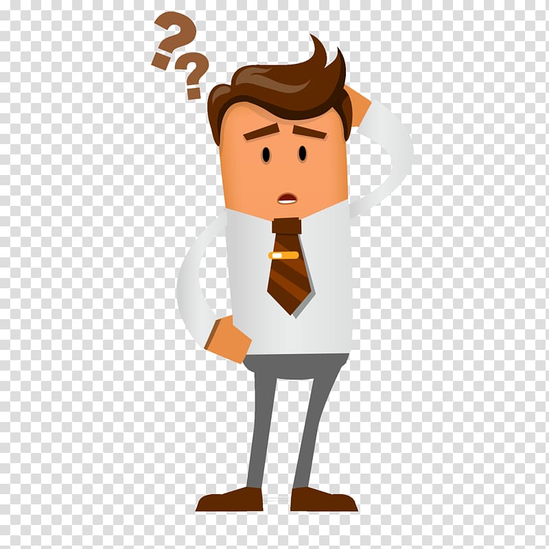 Businessperson Partnership Company Paper Corporation, confused person transparent background PNG clipart