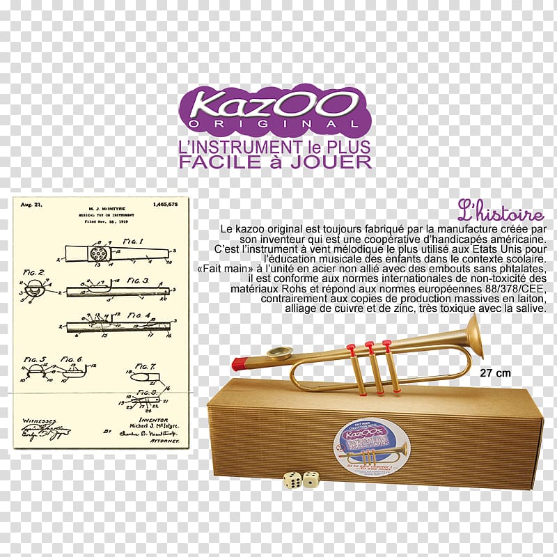 Kazoo Trombone Trumpet Invention Paper, trombone transparent background PNG clipart