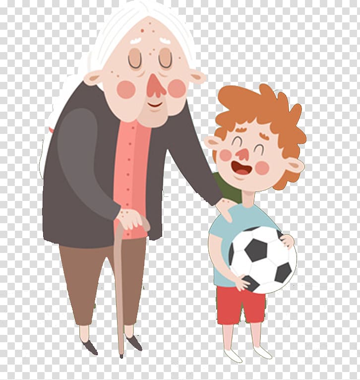 Computer file, The old and the children transparent background PNG clipart