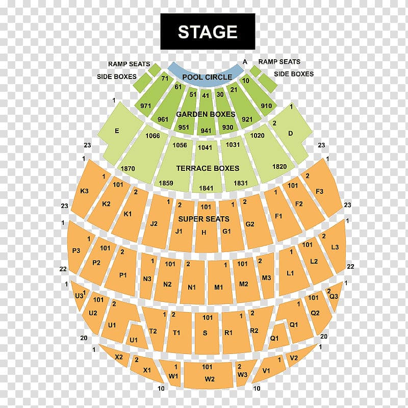 Hollywood Bowl Seating Assignment Concert Plan Stage Transpa Background Png Clipart Hiclipart