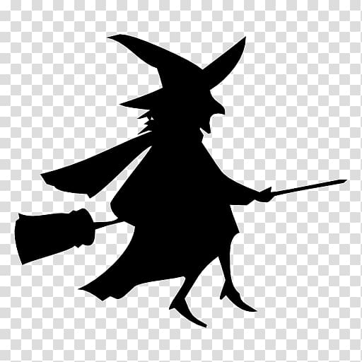 Witchcraft Silhouette Room On The Broom, Silhouette transparent background PNG clipart