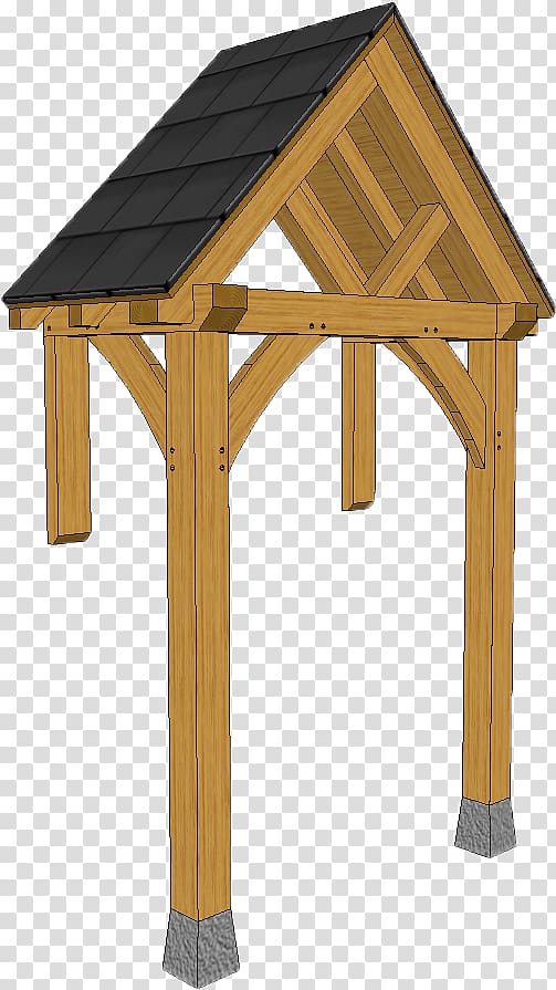 Timber roof truss Timber roof truss Porch Shed, building transparent background PNG clipart