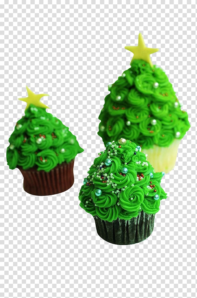 Holiday Cupcakes Icing Christmas cake, Christmas cake transparent background PNG clipart